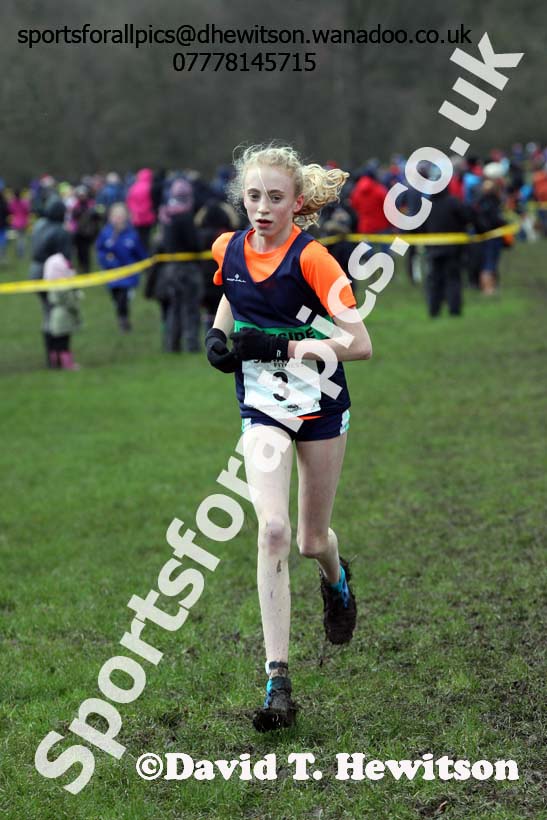 Girls under-13 Northern Cross Country Champs., Witton Park, Blackburn. Photo: David T. Hewitson/Sports for All Pics